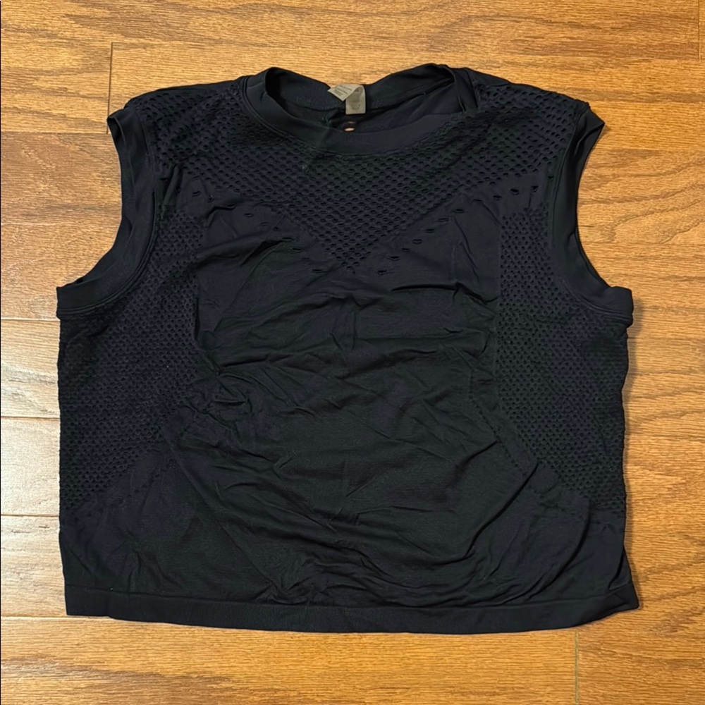 Varley Small/Medium Black Crop Tank